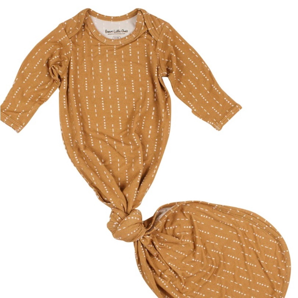 Brave Little Ones Lines & Dots Knotted Gown
